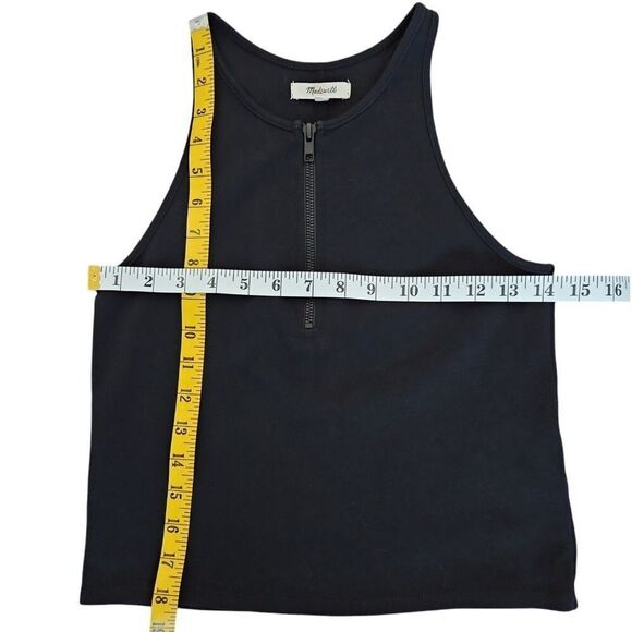 Madewell Black Zip-Front Sleeveless Tank – Minimalist Chic size S - Picture 9 of 9